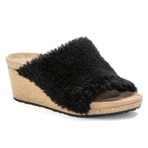 Birkenstock Papillio Namica Teddy Shearling Leather Wedge Sandals US 7-7.5